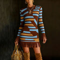 SPURVELLE Bodycon Fringe Dress — The Boho Luxe Statement