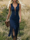 SPURVELLE Fringe Hem Dress — The Wild West Silhouette