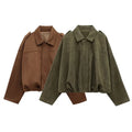 SPURVELLE Bomber Jacket — The Faux Suede Varsity Statement