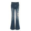 SPURVELLE Y2K Flare Jeans — The Embroidered Boot Cut