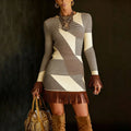 SPURVELLE Bodycon Fringe Dress — The Boho Luxe Statement