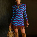 SPURVELLE Bodycon Fringe Dress — The Boho Luxe Statement