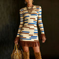 SPURVELLE Bodycon Fringe Dress — The Boho Luxe Statement