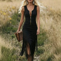 SPURVELLE Fringe Hem Dress — The Wild West Silhouette