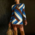 SPURVELLE Bodycon Fringe Dress — The Boho Luxe Statement